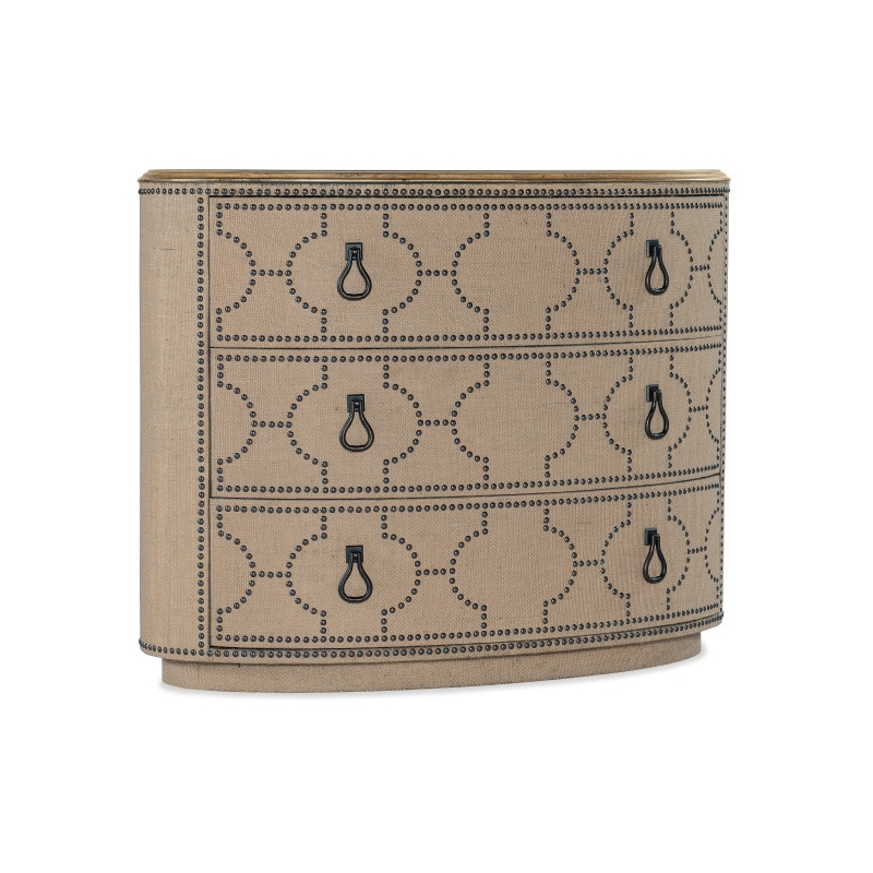 Hooker Furniture Big Sky Veneers and Solid Wood Three Drawer Chest in Beige
