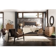 Hooker Furniture Big Sky Veneers and Resin Cal King Panel Bed in Brown