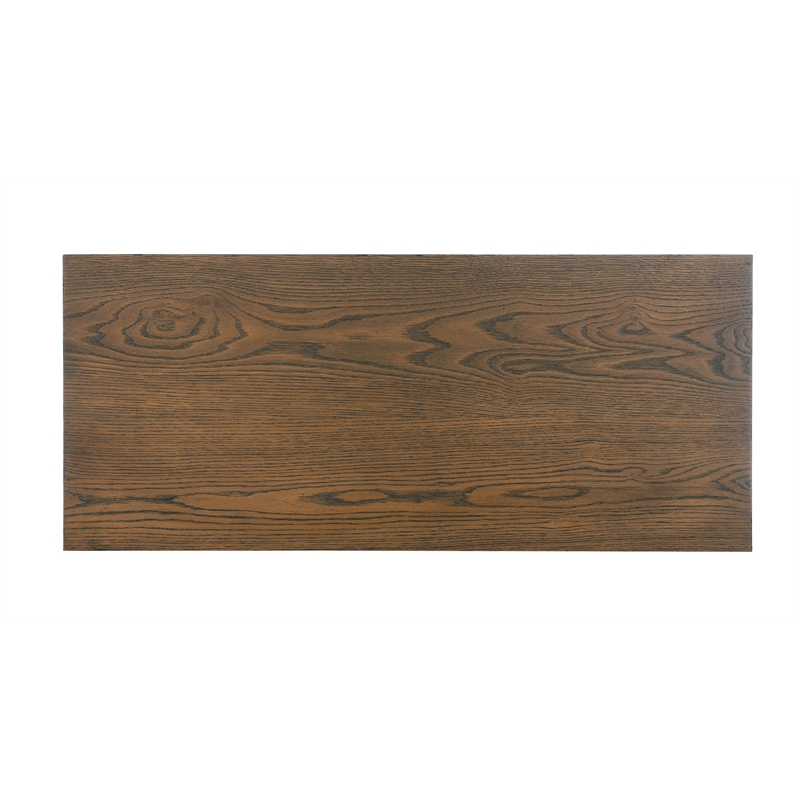Hooker Furniture Chapman Five-Drawer Veneers and Metal Chest in Brown/White