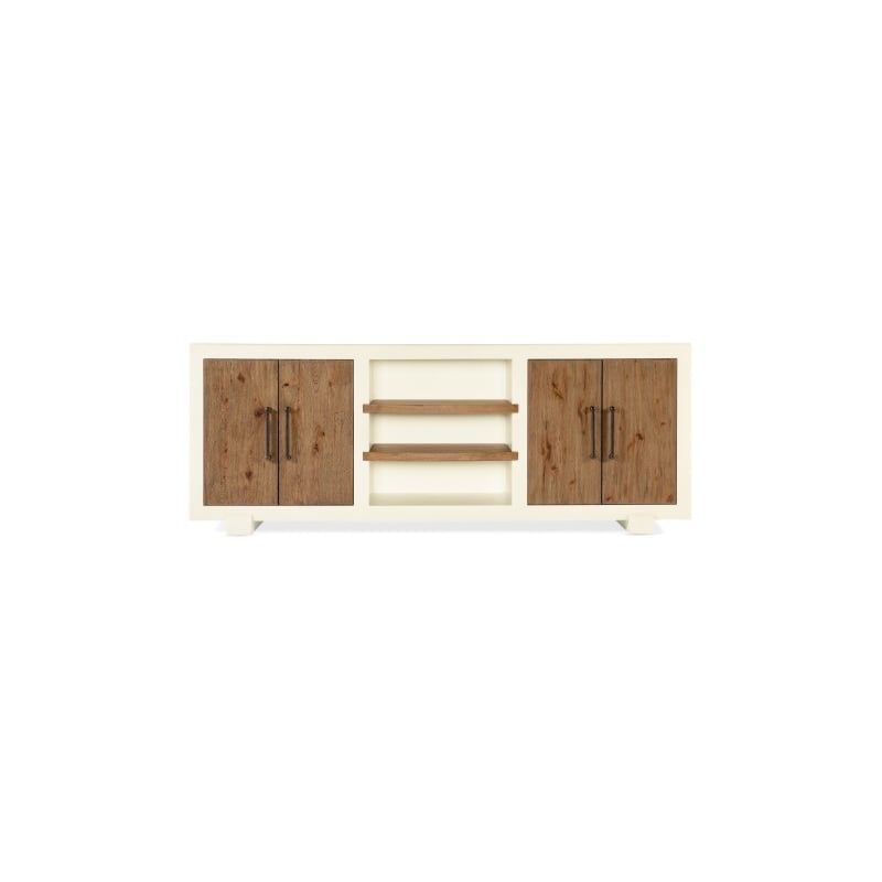 Hooker Furniture Big Sky Wood Tahoe Entertainment Console in White
