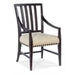 Hooker Furniture Big Sky Wood and Fabric Arm Chair in Black