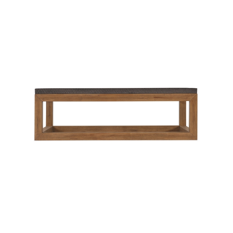 Hooker Furniture Big Sky Wood and Resin Cocktail Table in Brown