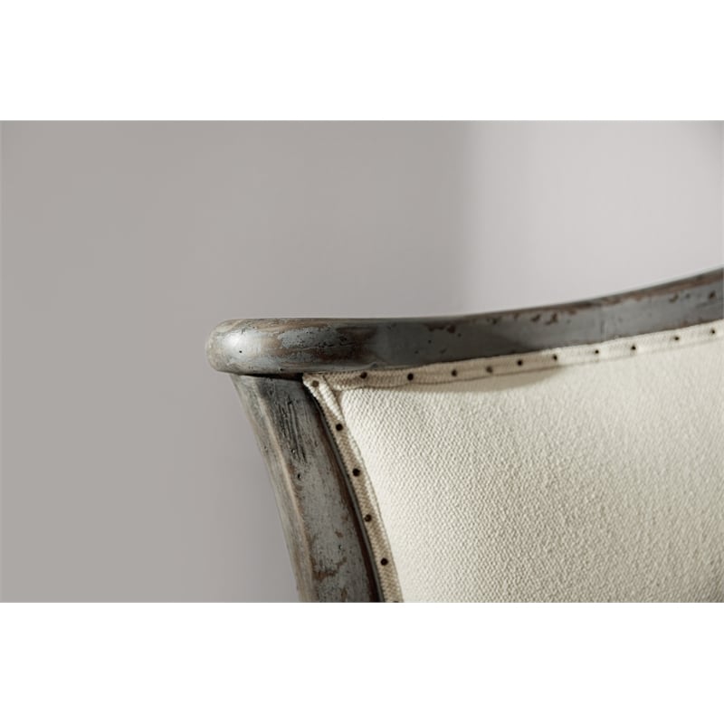 Hooker Furniture Ciao Bella Upholstered Queen Bed in Black/Creamy Tuscan White