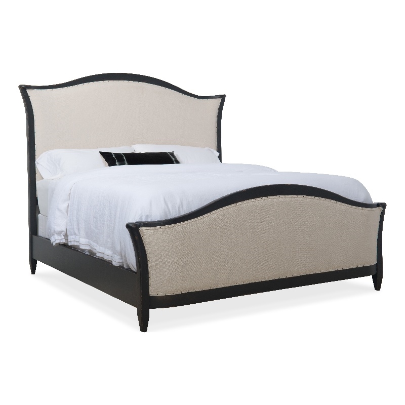 Hooker Furniture Ciao Bella Cal King Upholstered Bed- Black