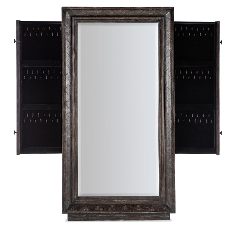 Hooker Furniture Traditions Floor Mirror w/hidden jewelry storage