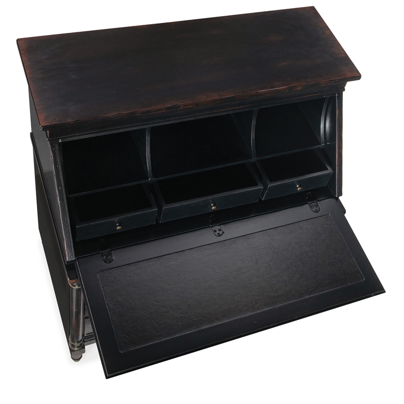 Charleston Wood Secretary Desk in Black Cherry Finish by Hooker Furniture