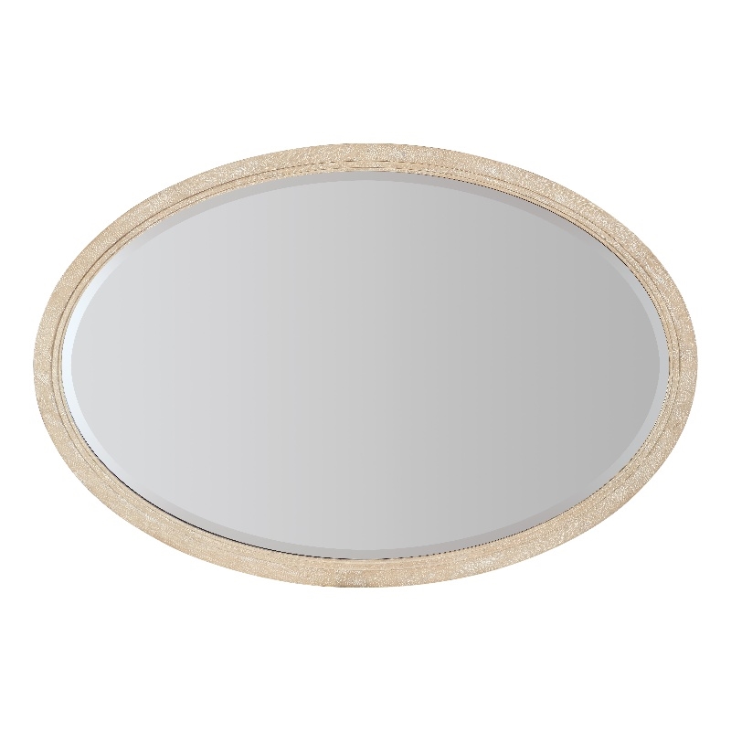 Nouveau Chic Wood-Framed Oval Mirror in Natural by Hooker Furniture