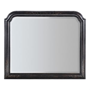 Hooker Furniture Charleston Traditional Wood Mirror in Black Cherry