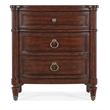 Charleston Three-Drawer Wood Nightstand in Cherry Brown by Hooker Furniture