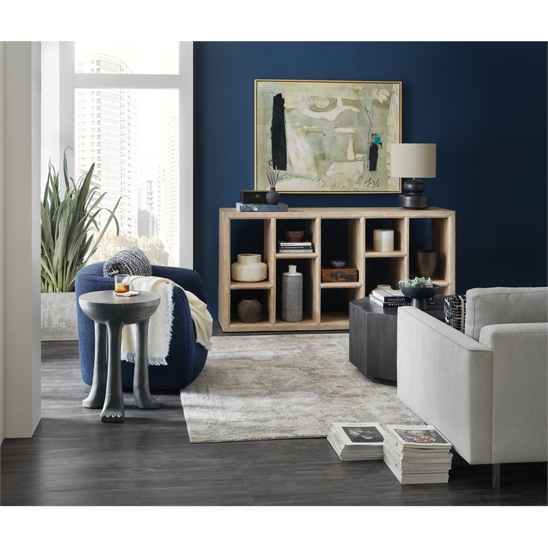 Hooker Furniture Commerce & Market Wood Spot Table in Black Natural