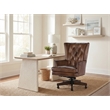 Hooker Furniture Finley Traditional Leather Executive Desk Chair in Brown