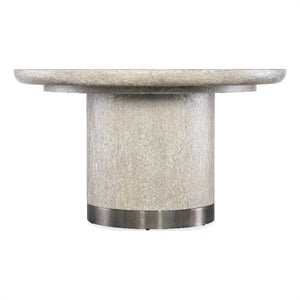 Modern Mood Round Wood Dining Table w/ 18in leaf in Natural by Hooker Furniture