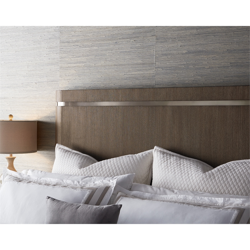 Hooker Furniture Modern Mood Cal King Wood Panel Bed in Brown