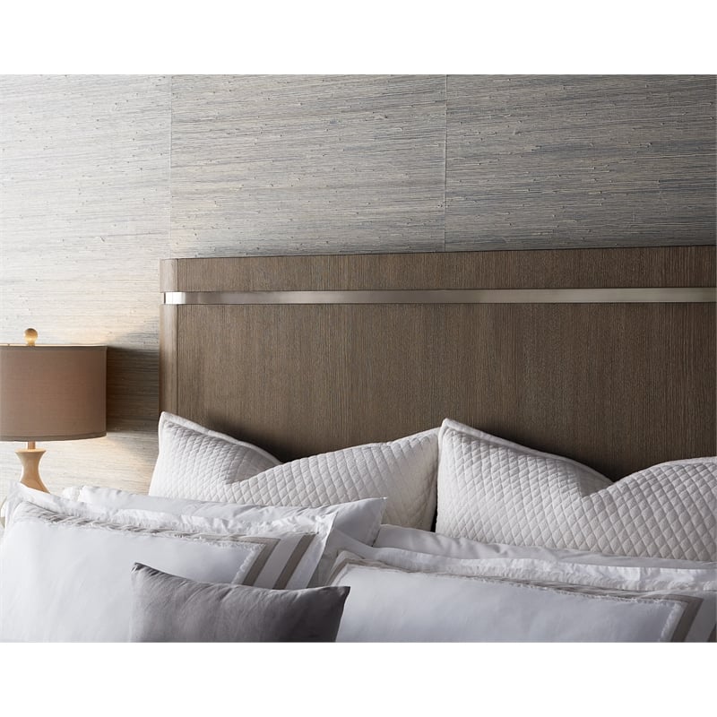 Hooker Furniture Modern Mood King Wood Panel Bed in Brown