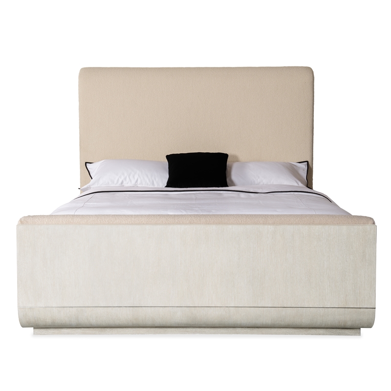 Hooker Furniture Modern Mood Cal King Fabric Upholstered Panel Bed in Natural