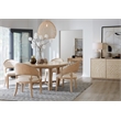 Hooker Furniture Retreat Round Wood Dining Table w/ 20in leaf in Beige
