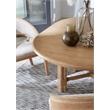 Hooker Furniture Retreat Round Wood Dining Table w/ 20in leaf in Beige