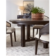Hooker Furniture Retreat Round Wood Dining Table w/ 20in leaf in Black