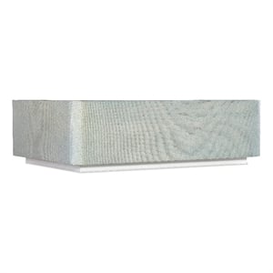 Melange Atlantis Glass Top Cocktail Table in White by Hooker Furniture