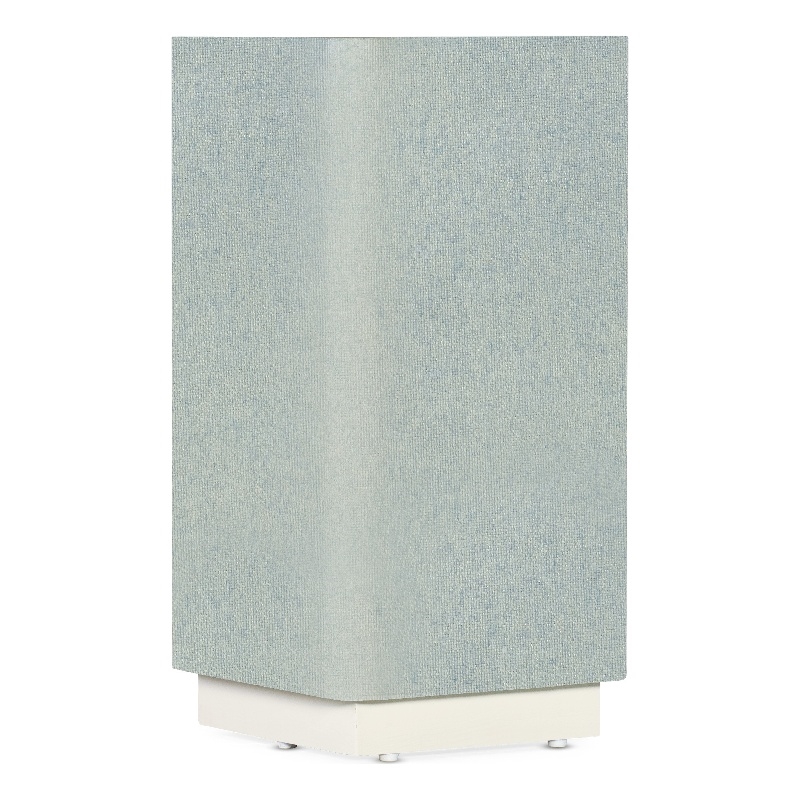 Melange Atlantis Glass Top Accent Table in White by Hooker Furniture