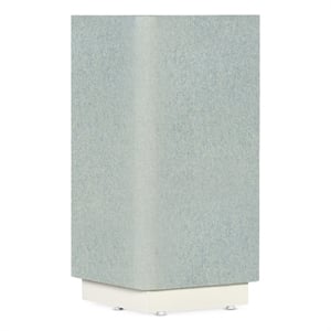 Melange Atlantis Glass Top Accent Table in White by Hooker Furniture