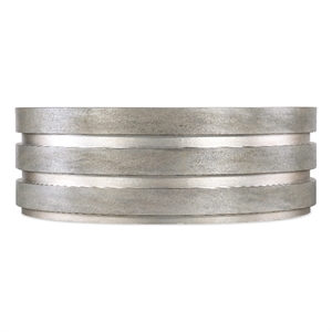 Melange Metal Banded Cocktail Table in Silver by Hooker Furniture