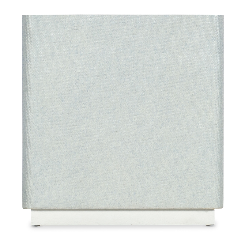 Melange Atlantis Glass Top End Table in Gray by Hooker Furniture