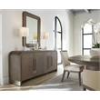 Modern Mood Wood Framed Landscape Mirror in Brown by Hooker Furniture