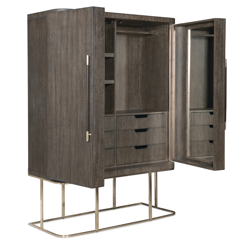 Modern Mood Wood Wardrobe in Brown by Hooker Furniture