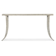 Melange Sabre Marble Top Console Table in Silver by Hooker Furniture