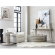 Melange Sabre Marble Top Console Table in Silver by Hooker Furniture