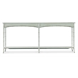 Charleston Wood Console Table w/ Bamboo Style Legs in Blue by Hooker Furniture