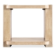 Retreat Wood Open Shelf End Table in Dune Beige by Hooker Furniture