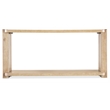 Retreat Wood Open Shelf Console Table in Dune Beige by Hooker Furniture