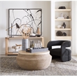 Retreat Wood Open Shelf Console Table in Dune Beige by Hooker Furniture