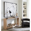 Retreat Wood Open Shelf Console Table in Dune Beige by Hooker Furniture