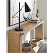 Retreat Wood Open Shelf Console Table in Dune Beige by Hooker Furniture
