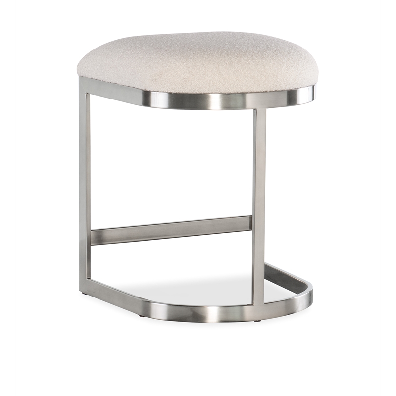 Modern Mood Metal Based Counter Stool in Pewter by Hooker Furniture