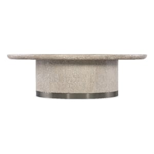 Modern Mood Round Wood Cocktail Table in Natural by Hooker Furniture