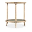 Retreat Raffia Wood End Table in Beige by Hooker Furniture