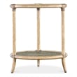 Retreat Raffia Wood End Table in Beige by Hooker Furniture