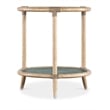 Retreat Raffia Wood End Table in Beige by Hooker Furniture