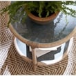 Retreat Raffia Wood End Table in Beige by Hooker Furniture
