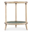 Retreat Raffia Wood End Table in Beige by Hooker Furniture