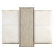 Hooker Furniture Melange Bridged Hair-on-Hide Leather Cocktail Table in White
