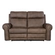 Hooker Furniture Duncan Power Leather Loveseat with Power Headrest in Brown
