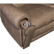 Hooker Furniture Duncan Power Leather Sofa w/ Power Headrest & Lumbar in Brown