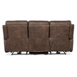 Hooker Furniture Duncan Power Leather Sofa w/ Power Headrest and Lumbar in Brown