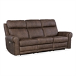 Hooker Furniture Duncan Power Leather Sofa w/ Power Headrest and Lumbar in Brown