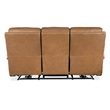 Hooker Furniture Somers Power Leather Sofa w/ Power Headrest in Brown